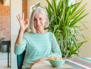 Picture of woman making okay sign with her fingers