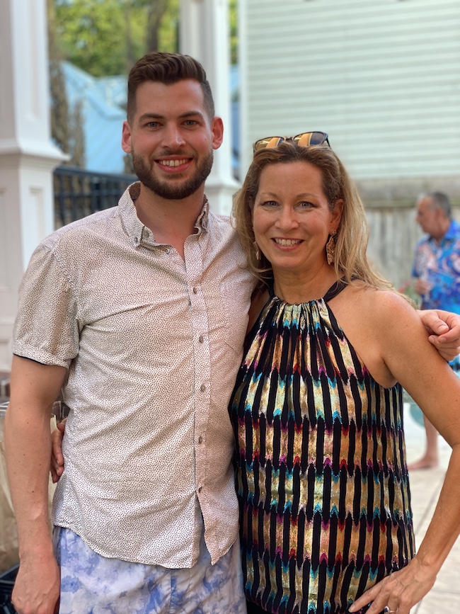 Picture of author and her son