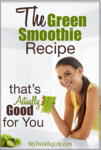 Here's a green smoothie recipe that's good for you! It's loaded with greens and still tastes great thanks to a couple of ingredients
