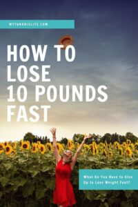 Picture of woman on the beach and the words: how to lose 10 pounds fast